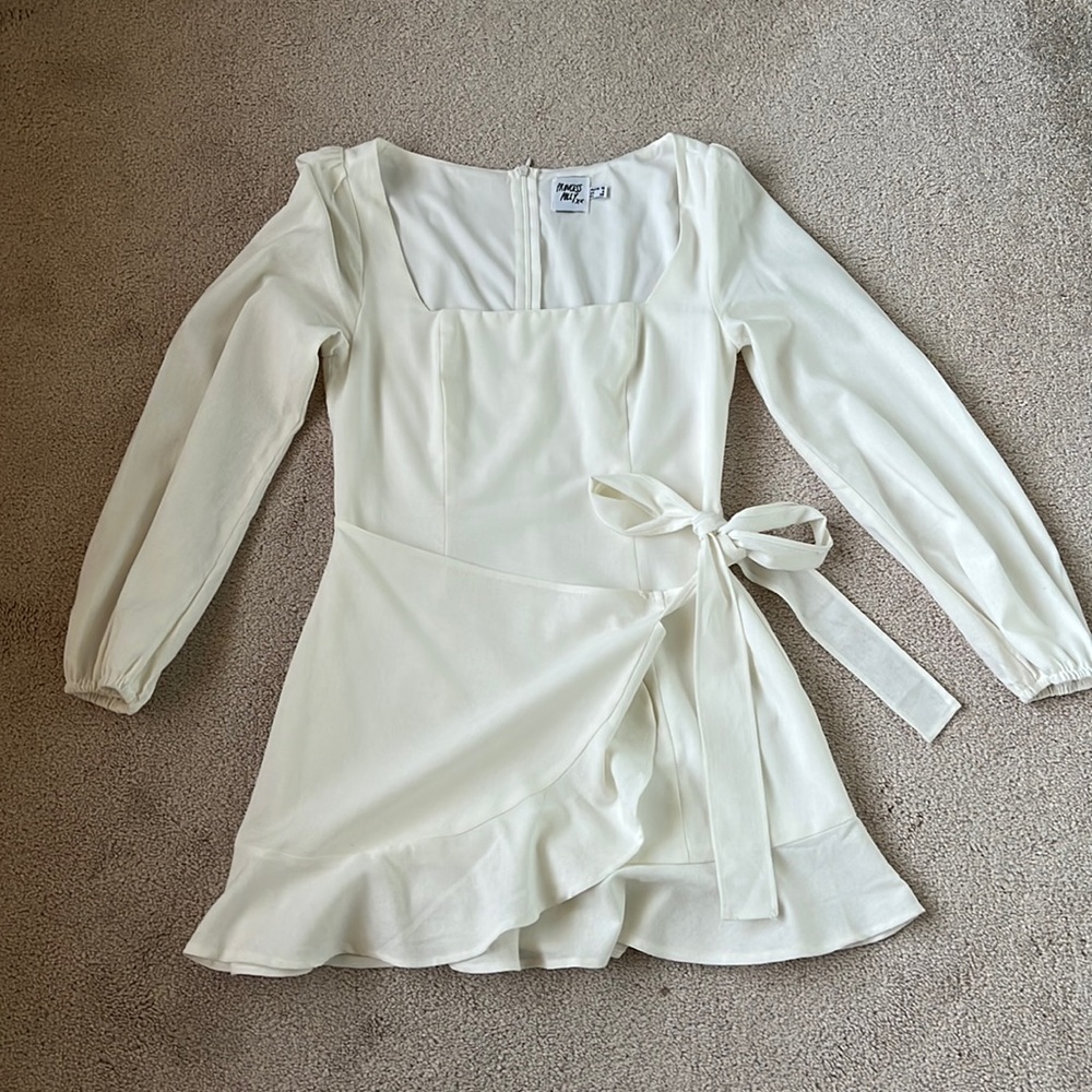WHITE PRINCESS POLLY DRESS